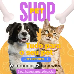 Imagem de capa para o Curso online templates canva para pet shop 