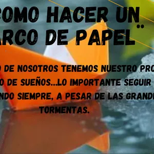 Imagen de portada para Curso online  ¨CÓMO HACER UN BARCO DE PAPEL¨