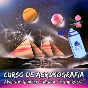 Imagen de portada para Curso online AEROSOGRAFÍA: COMO HACER CUADROS CON AEROSOLES