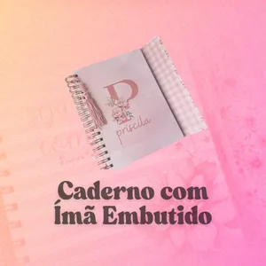 Imagem de capa para o Curso online Caderno com Imã Embutido (por Pri Vidal)