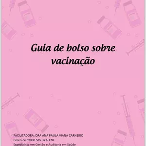 Imagem de capa para o Ebook Guia de bolso sobre vacinação