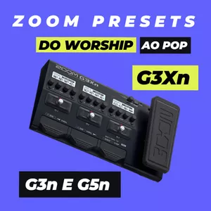 Imagem de capa para o Curso online Zoom G3Xn | G3n | G5n | Presets Igreja do Worship ao Pop
