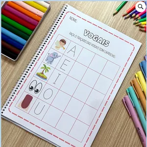 Imagem de capa para o Ebook APOSTILA VOGAIS 