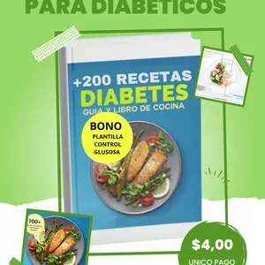 Imagen de portada para Ebook +200 RECETAS SALUDABLES PARA DIABETICOS 