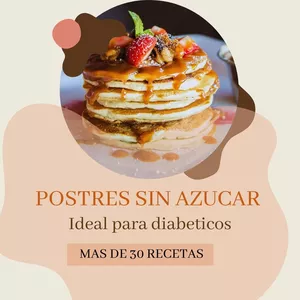 Imagen de portada para Ebook Postres sin azúcar Ideal para diabéticos mas de 30 recetas 