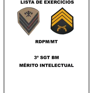 Imagem de capa para o Ebook EXERCÍCIOS DE FIXAÇÃO - RDPM-MT