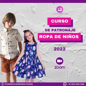 Imagen de portada para Curso online CURSO DE PATRONAJE DE ROPA PARA NIÑOS