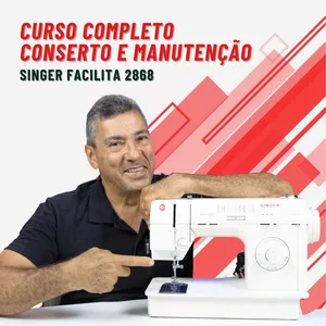 Imagem de capa para o Curso online Curso Completo de Conserto e Manutenção Máquina Singer Facilita (2868)