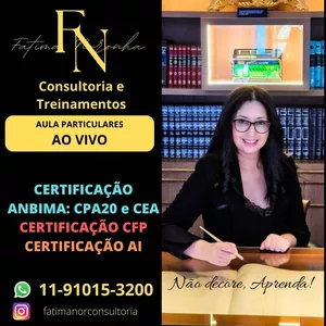Imagem de capa para o Serviço online AULA PARTICULAR PARA CERTIFICAÇÃO ANBIMA / CFP e AI 