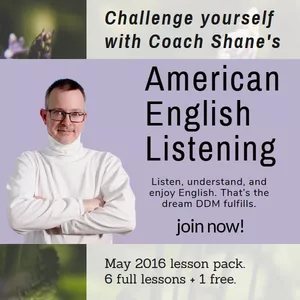 Cover image for Online course Coach Shane's American English Listening - May 2016