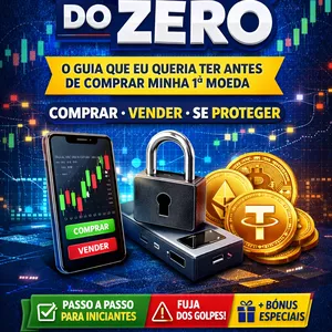 Imagem de capa para o Ebook Cripto do Zero: o Guia que eu Queria Ter Antes de Comprar Minha 1ª Moeda