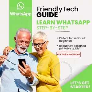 Cover image for Ebook FriendlyTech: Learn WhatsApp Step-by-Step – Simple Guide for Seniors