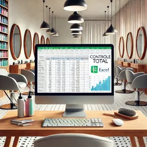 Imagem de capa para o Ebook Controle Total para Salão de Beleza [Planilha]