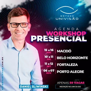 Imagem de capa para o Evento presencial Workshop Presencial Método Univisão - Belo Horizonte