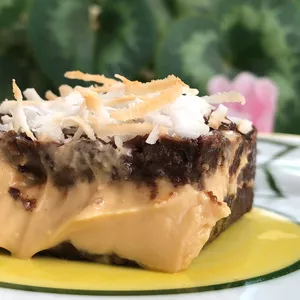 Imagem de capa para o Curso online Brownie de Coco com Doce de Leite Vegano