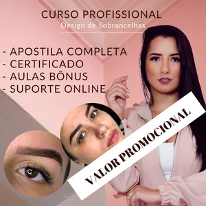 Imagem do curso DESIGN DE SOBRANCELHAS - CURSO ONLINE