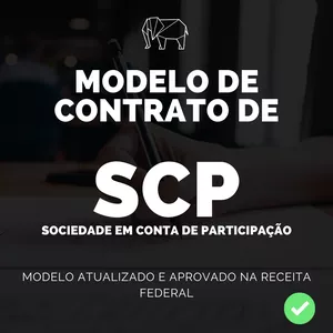 Imagem de capa para o Ebook Modelo de Contrato de SCP