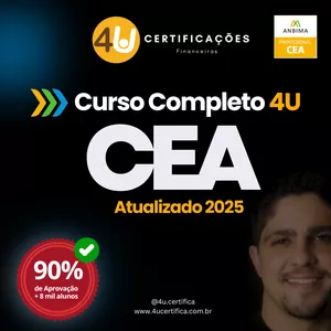 Imagem de capa para o Curso online Curso Completo CEA - 4U Certificações