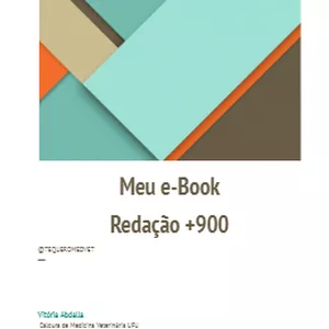 Imagem de capa para o Ebook E-Book de Redação ENEM +900