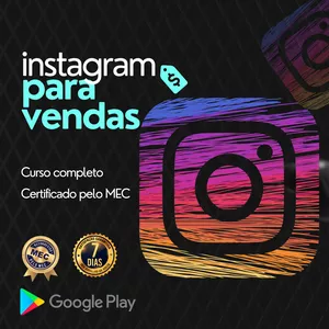 Imagem de capa para o Curso online Instagram para vendas