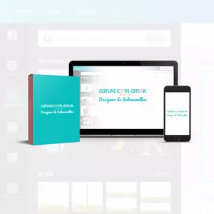 Imagem de capa para o Curso online CANVA COM AMOR PARA DESIGNER DE SOBRANCELHAS