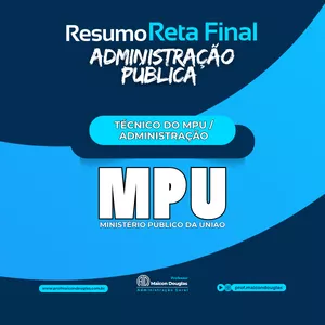 Imagem de capa para o Curso online Administração Pública - Técnico do MPU (Administração)