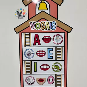 Imagem de capa para o Ebook  Painel das Vogais✨📚