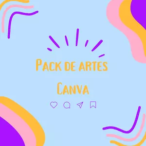 Imagem de capa para o Curso online Pack de artes do canva (Estética)