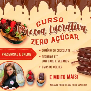 Imagem principal do produto Curso Páscoa Lucrativa Zero Açúcar