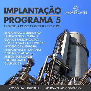 Imagem de capa para o Curso online Implantação do Programa 5S em Empresas - Completa e passo a passo