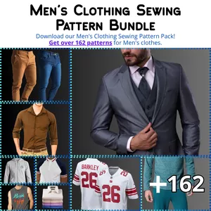 Cover image for Online course Men's Clothing Sewing Patterns | Digital PDF Apparel Templates Bundle