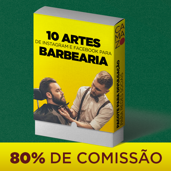 Pacote de Post para Barbearia - CMZ (30 Artes)