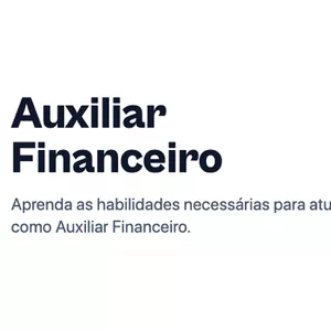 Imagem de capa para o Curso online Curso Livre de Auxiliar Financeiro