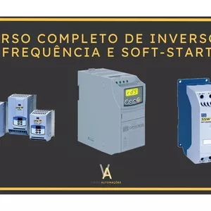 Imagem de capa para o Curso online INVERSOR DE FREQUÊNCIA e SOFT STARTER - Partidas Eletrônicas