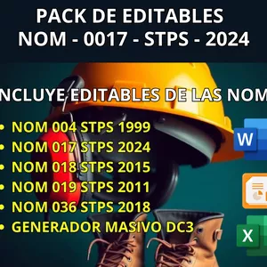 Imagen de portada para Ebook Pack NOM 017 STPS 2024