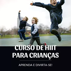 Imagem de capa para o Ebook HIIT para Crianças