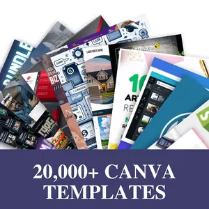 Cover image for Online course The Ultimate Bundle Of 20,000+ Canva Templates