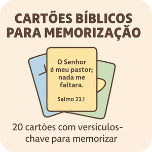 Imagem de capa para o Ebook Cartões Bíblicos Para Memorização
