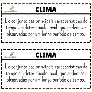 Imagem de capa para o Ebook ATIVIDADE - CLIMA DO BRASIL