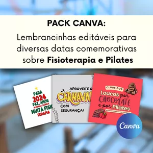 Imagem de capa para o Curso online Pack Canva Lembrancinhas