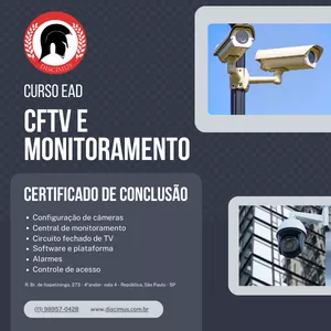 Imagem de capa para o Curso online Curso de Monitoramento CFTV para portarias