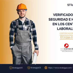 Imagen de portada para Curso online EC391.01 Verificador de Condiciones de Seguridad e Higiene en los Centros Laborales