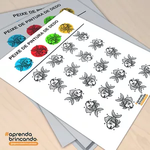 Imagem de capa para o Ebook PEIXE DE PINTURA DE DEDO