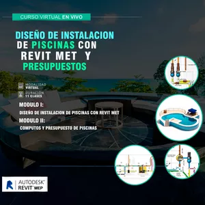 Imagen de portada para Curso online Diseño de instalación de piscinas con Revit MET y presupuestos 
