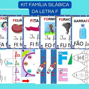 Imagem de capa para o Ebook KIT FAMÍLIA SILÁBICA DA LETRA F