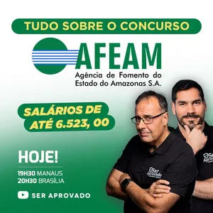 Imagem de capa para o Curso online CONHECIMENTOS GERAIS AFEAM 60/60
