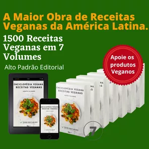 Imagem do curso SÓ HOJE!!! A Maior e melhor obra da América Latina - Uma Enciclopédia Digital em 7 Livros  -  CAMPEÃ DE VENDAS @@@ PROMOÇÃO!!@@@!!! de: 297,00 POR 57,90 Promoção!!!!!  -  1500 Receitas Veganas. Enciclopédia Vegana Receitas Veganas - Você é o Chef...
