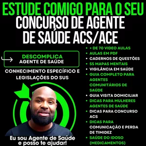 Imagem do curso Descomplica  Agente de Saúde (ACS/ACE) - Aprovação Já!