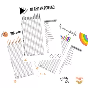 Imagen de portada para Ebook Mi año en píxeles - 10 plantillas imprimibles con diseños exclusivos