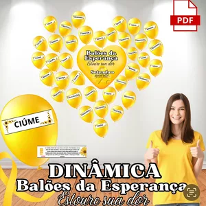 Imagem de capa para o Ebook Dinâmica Setembro Amarelo - Balões da Esperança: Estoure Sua Dor! 